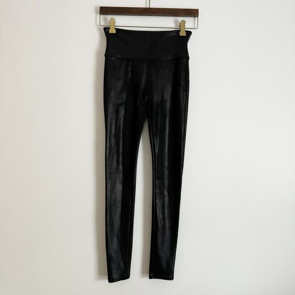 SPANX Faux Leather High Waist Leggings Black XL - Picture 3 of 7
